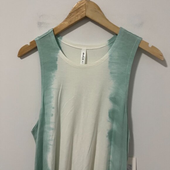 NEW RVCA Blue & White Sucker Punched Mini Dress Size Small - Picture 2 of 10